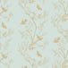 Timorous Beasties 'Birdbranch Stripe' Hand-Print Wallpaper Gold Pearl on Mitchell