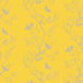 Timorous Beasties 'Birdbranch Stripe' Hand-Print Wallpaper Gold Pearl on Yellow