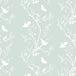 Timorous Beasties 'Birdbranch Stripe' Hand-Print Wallpaper White on Mitchell