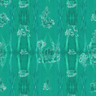 Timorous Beasties 'Chinoiserie Scenic' Wallpaper Powdered Porcelain Emerald