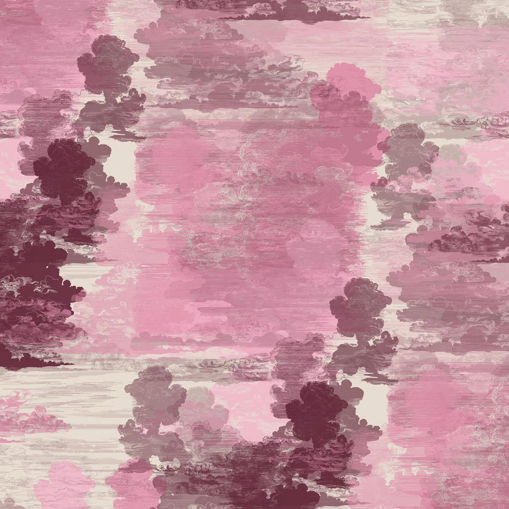Timorous Beasties Cloud Toile Wallpaper Pink