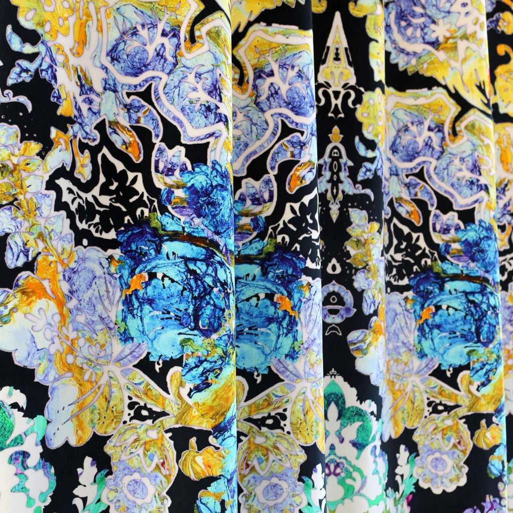 Timorous Beasties Damsel Damask Velvet Fabric Detail