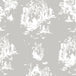 Timorous Beasties 'Decouper 3' Hand-Print Wallpaper White on Stone