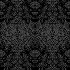 Timorous Beasties Devil Damask Flock Wallpaper Black