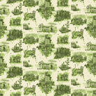 Timorous Beasties 'Edinburgh Toile' Wallpaper Green