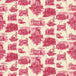 Timorous Beasties 'Edinburgh Toile' Wallpaper Red
