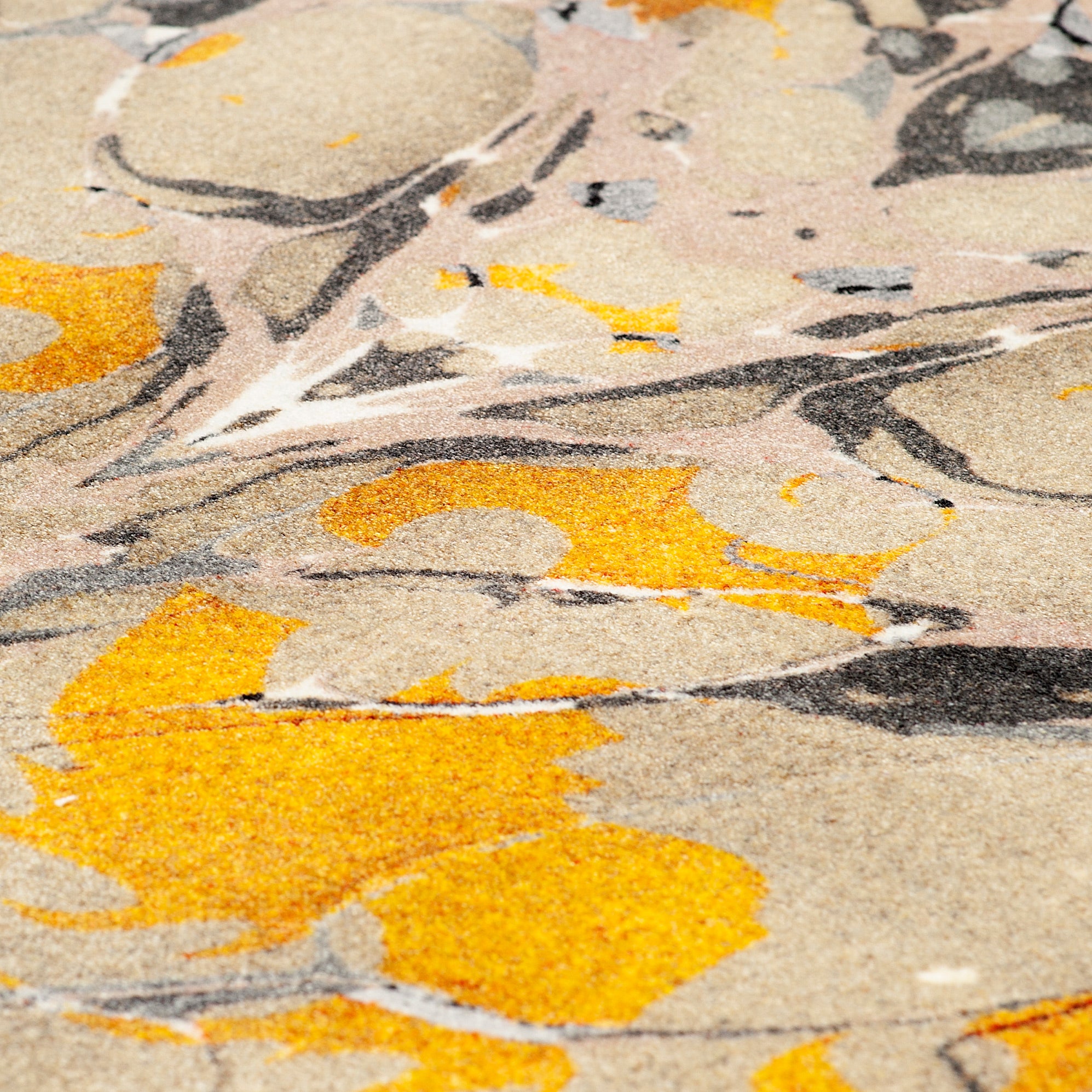 Timorous Beasties 'Ex Libris' Mustard Art Rug – Jane Richards Interiors