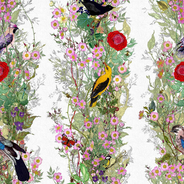 Timorous Beasties 'Fruit Looters' Wallpaper Frost