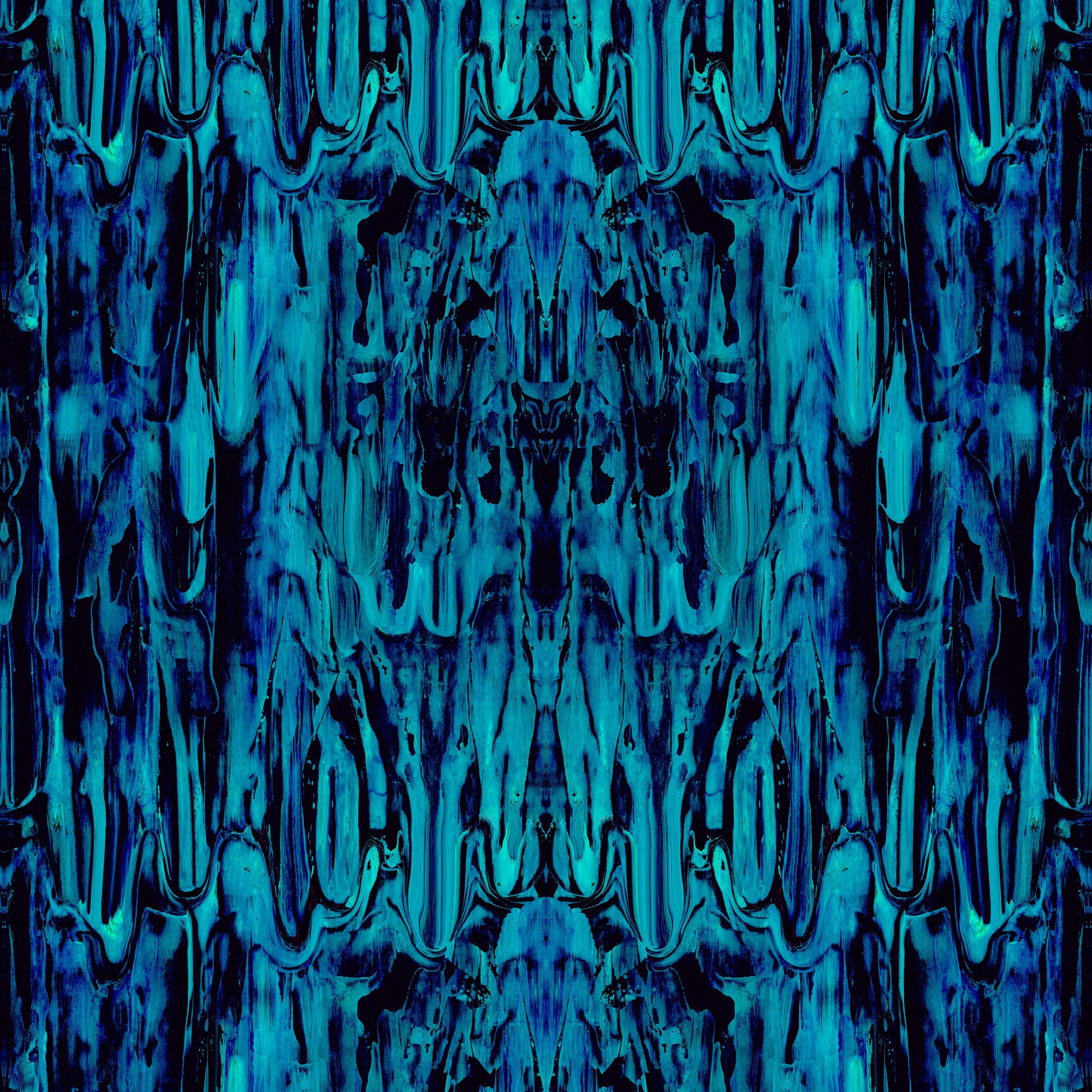 Timorous Beasties 'Gerhard Gum' Velvet Fabric Azure