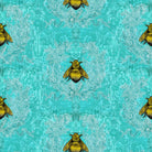 Timorous Beasties 'Imperial Apiary' Wallpaper Red Blue