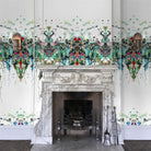 Timorous Beasties 'Kaleido Splatt' Superwide Wallpaper Panel Fireplace