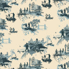 Timorous Beasties 'London Toile' Wallpaper Blues on Cream