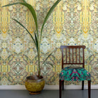 Timorous Beasties 'Marble Damask' Wallpaper Panel Yellows Roomset