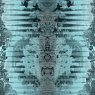 Timorous Beasties 'Moire Damask Foil' Wallpaper Gunmetal Blue