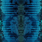 Timorous Beasties 'Moire Damask Foil' Wallpaper Sapphire Blue