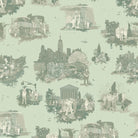 Timorous Beasties 'New York Toile' Wallpaper Greens