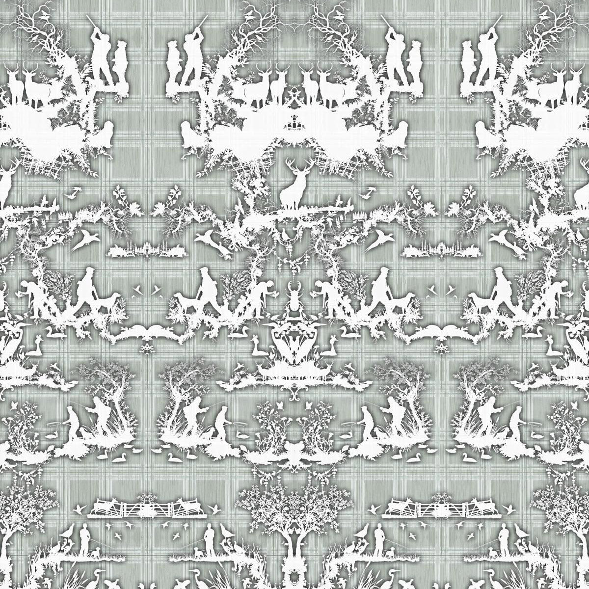 Timorous Beasties 'Open Season' Wallpaper Grey