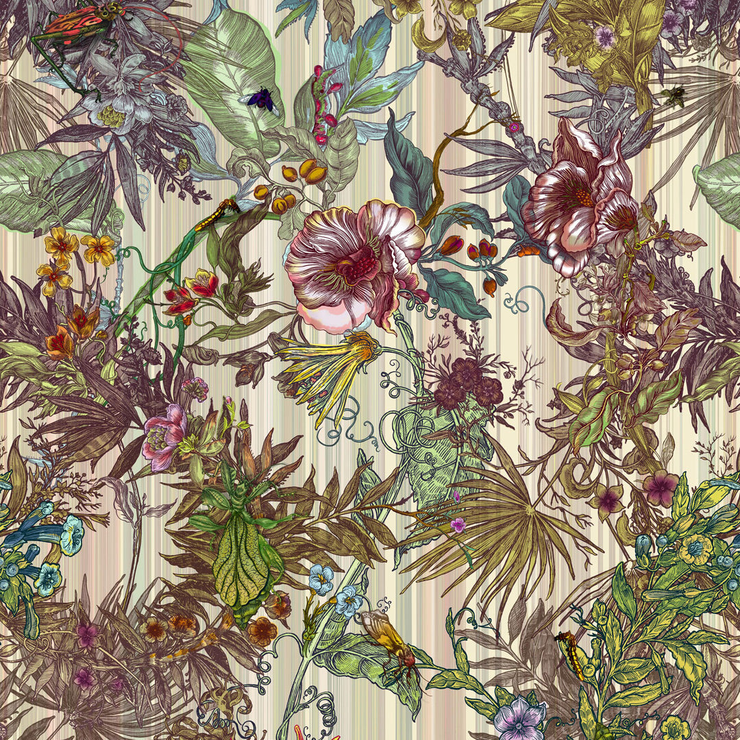 Timorous Beasties 'Opera Botanica' Superwide Wallpaper