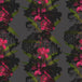 Timorous Beasties 'Oriental Orchid Hand-Print' Wallpaper Red on Black