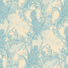  Timorous Beasties Pineapple Wallpaper Blues on Cream