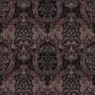 Timorous Beasties 'Skull Damask' Superwide Wallpaper Dark Betroot