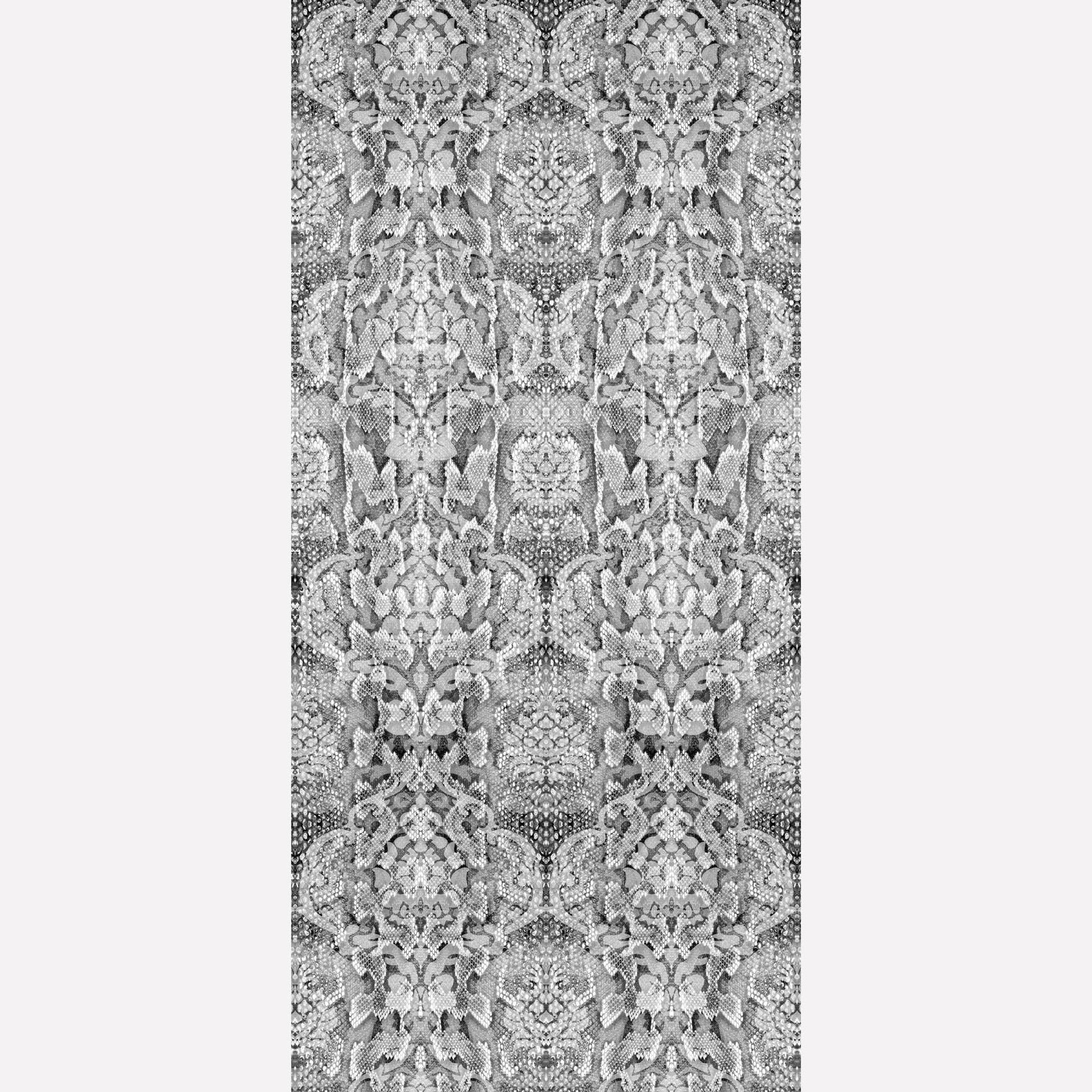 Timorous Beasties 'Snakeskin Damask' Superwide Wallpaper Black