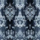 Timorous Beasties 'Temples in The Sky' Velvet Fabric Blue