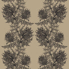 Timorous Beasties Thistle Fabric Black