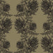 Timorous Beasties 'Thistle' Wallpaper Black on Khaki