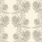 Timorous Beasties 'Thistle' Wallpaper Grey on Ivory