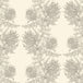 Timorous Beasties 'Thistle' Wallpaper Grey on Ivory