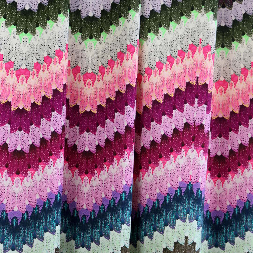 Timorous Beasties 'Zig Zag Moth Original' Velvet Fabric Detail