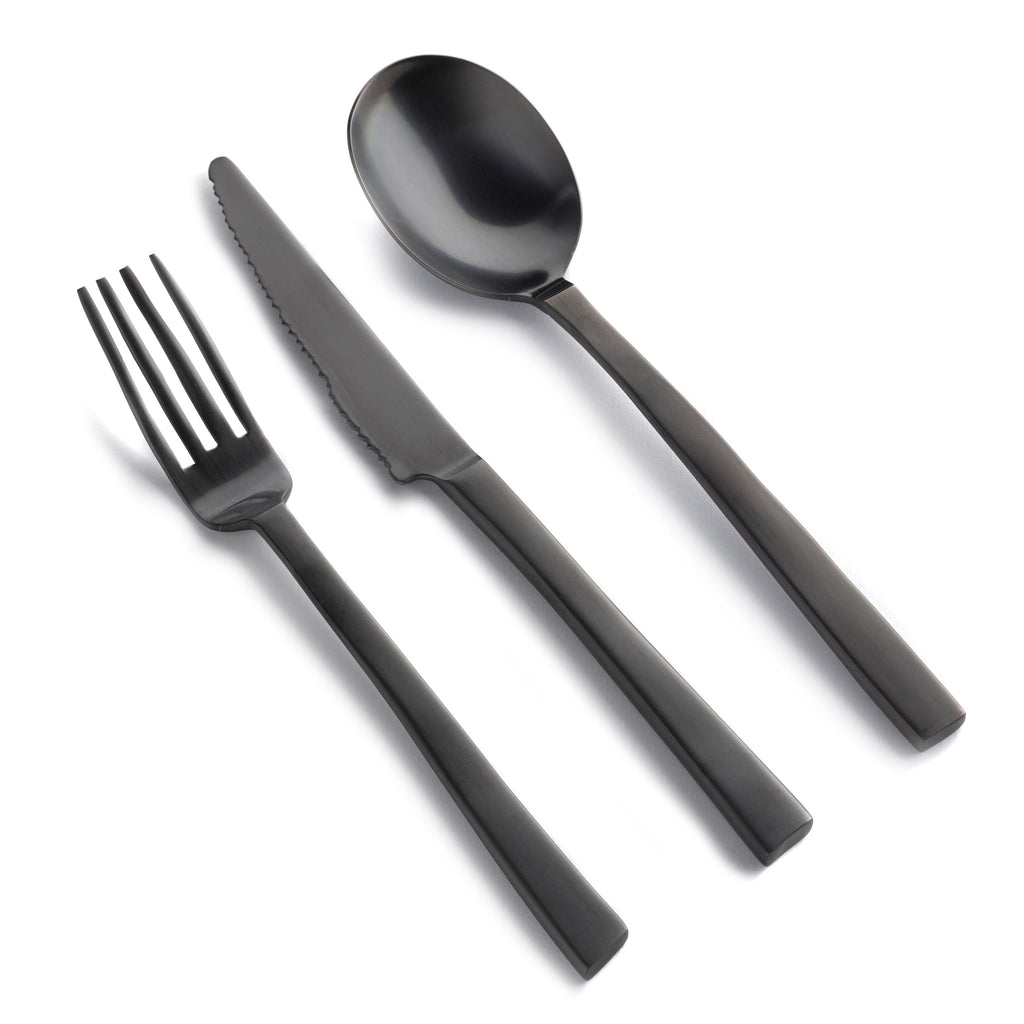 Valerie Objects 'Desert Cutlery' by Maarten Baas (12 Piece Set) Black