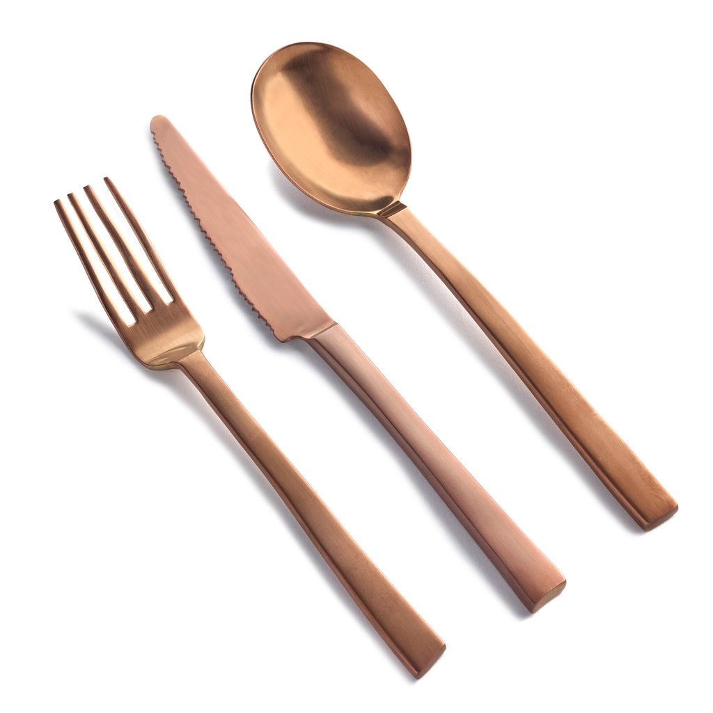 Valerie Objects 'Desert Cutlery' by Maarten Baas (12 Piece Set) Copper