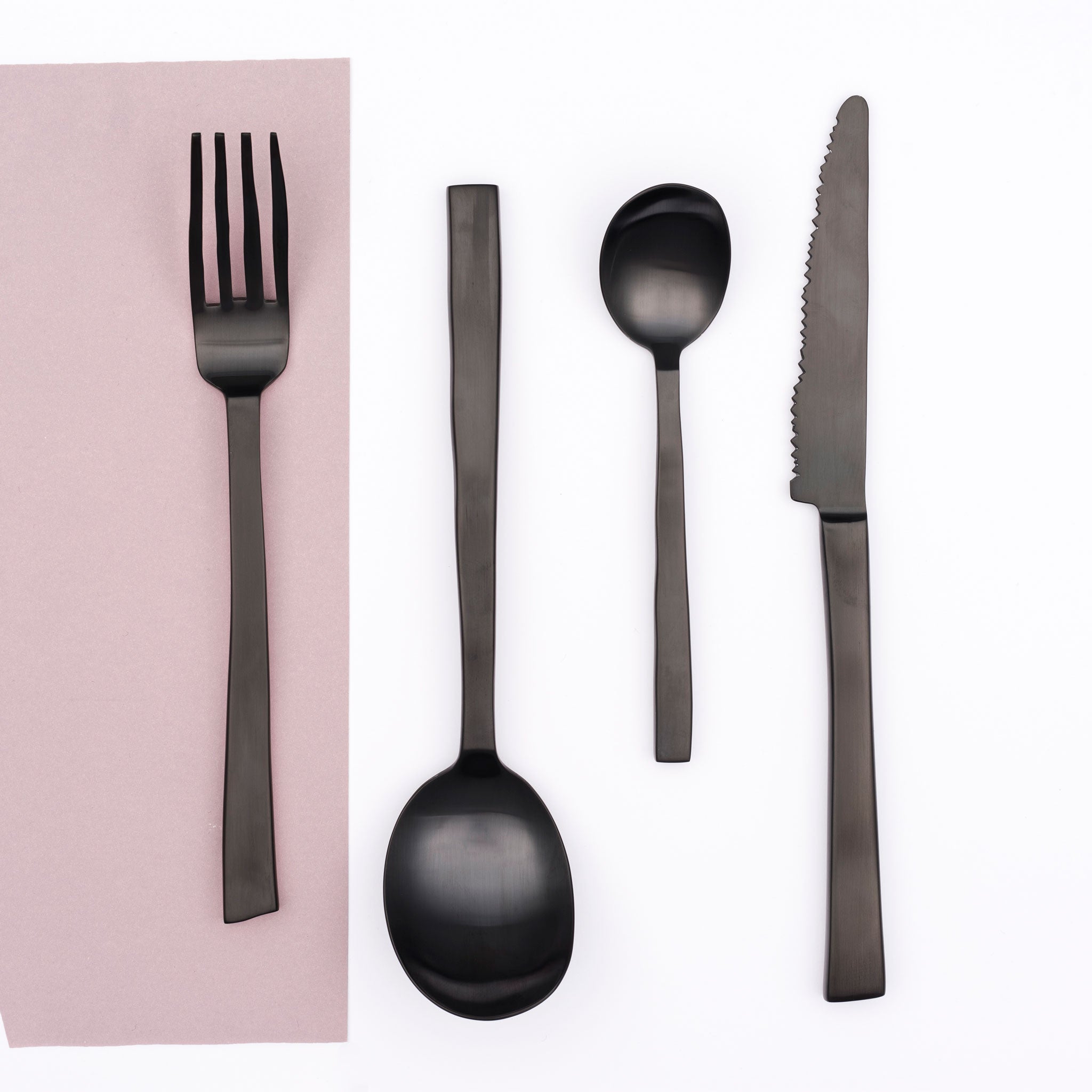 Maarten Baas Cutlery Brushed Black Set