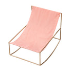 Valerie Objects 'Rocking Chair' by Muller van Severen Brass/Pink