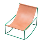 Valerie Objects 'Rocking Chair' by Muller van Severen Green/Leather