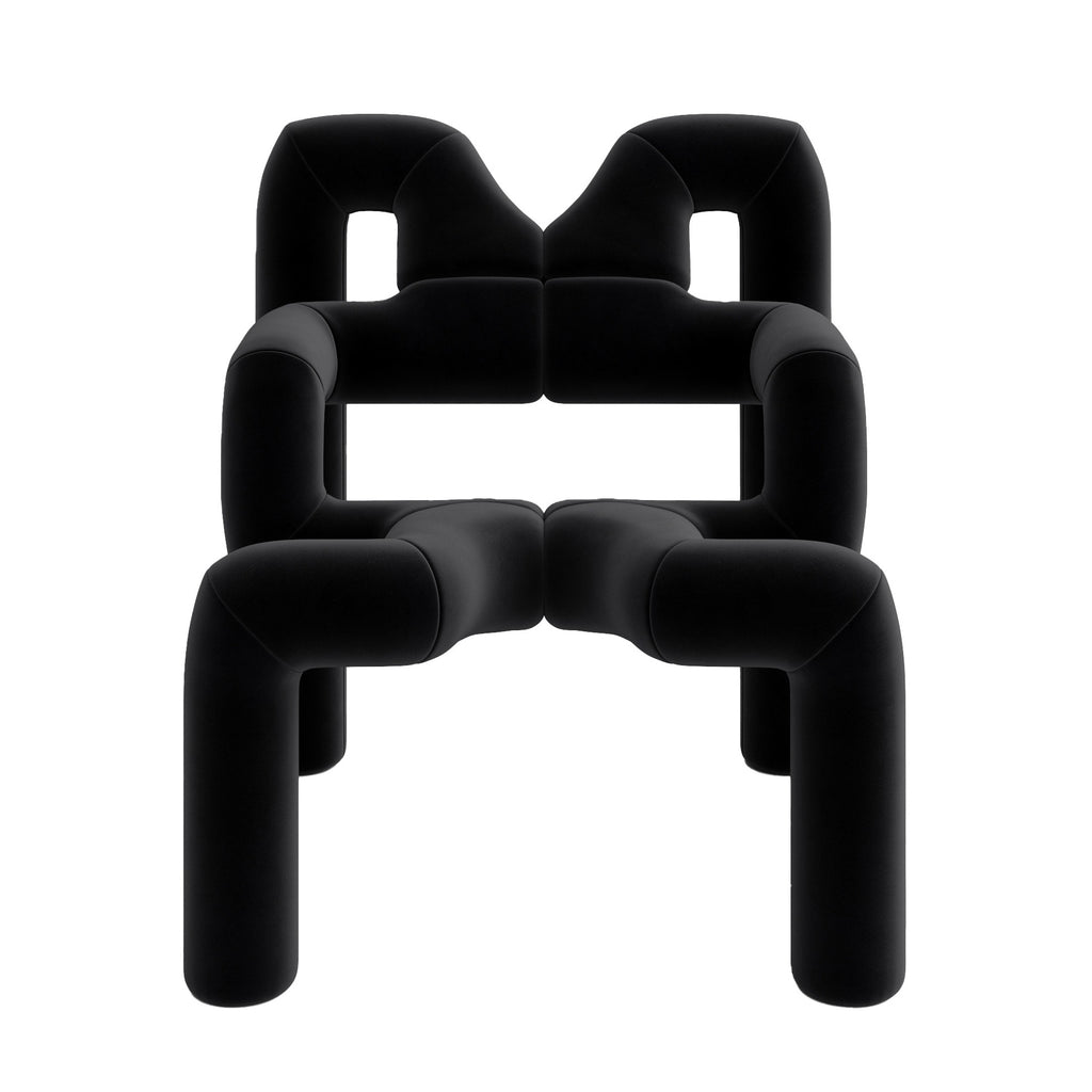 Varier 'Ekstrem' Gentle 2 Chair by Terje Ekstrøm Black 193 Front
