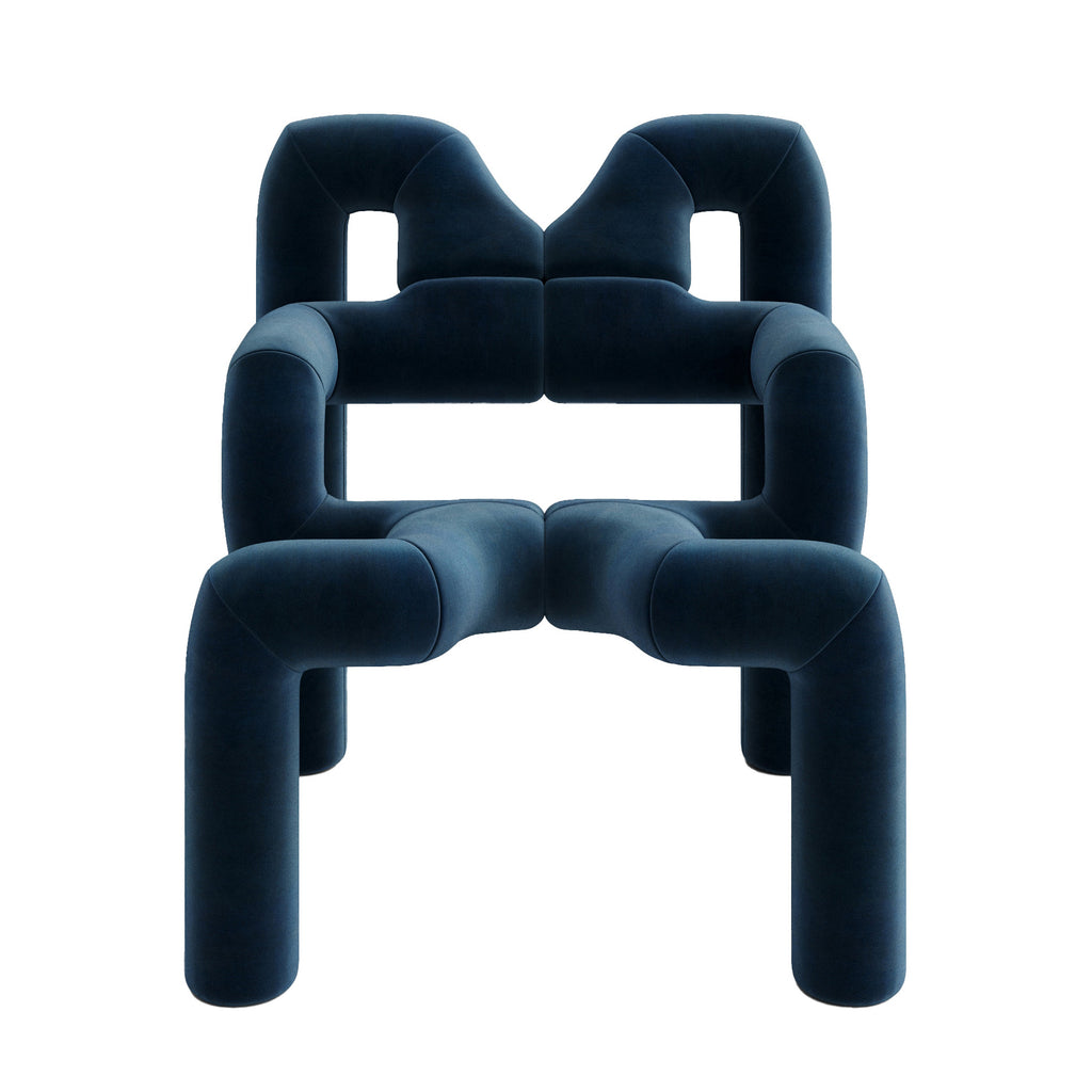 Varier 'Ekstrem' Gentle 2 Chair by Terje Ekstrøm Blue 873 Front