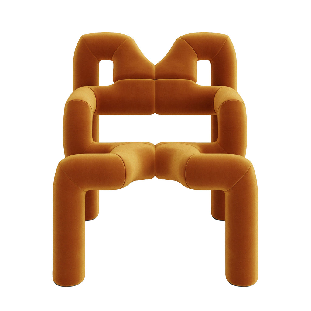 Varier 'Ekstrem' Gentle 2 Chair by Terje Ekstrøm Orange 443 Front