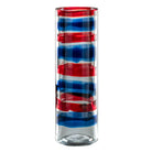 Venini 'Anelli' Vase Marine Blue/Red