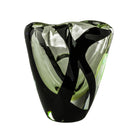 Venini 'Black 'Belt Otto Vase' by Peter Marino - Medium Grass Green