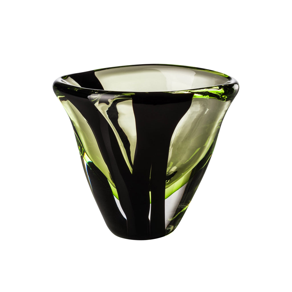 Venini 'Black Belt Ovale' Vase by Peter Marino - Extra Small