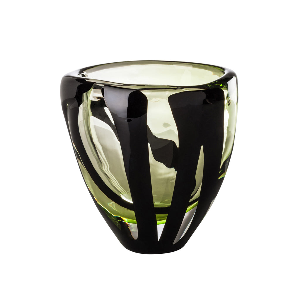 Venini 'Black Belt Ovale' Vase by Peter Marino - Small