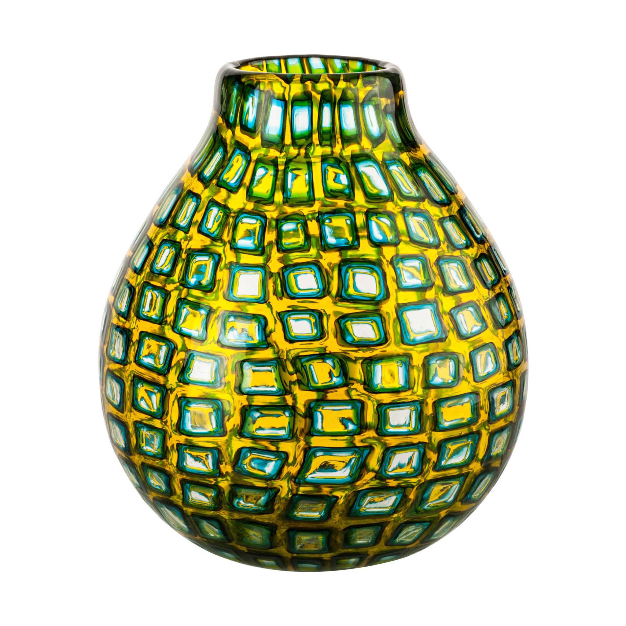 Venini Murrine Romane Vase by Carlo Scarpa - Green