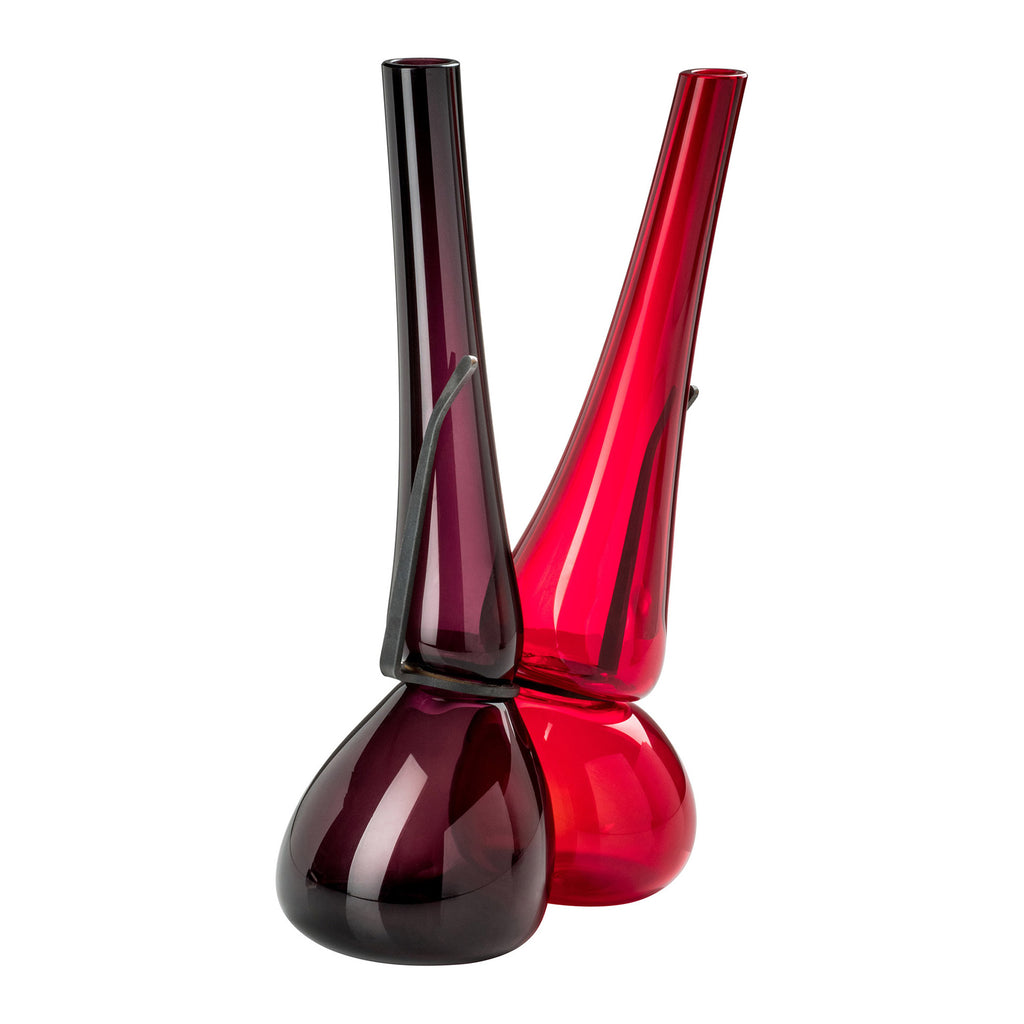 Venini Where Are My Glasses - Double Lens Vase Red/Violet