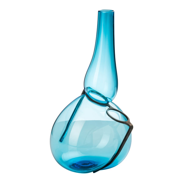 Venini Where Are My Glasses - Single Lens Vase Aquamarine