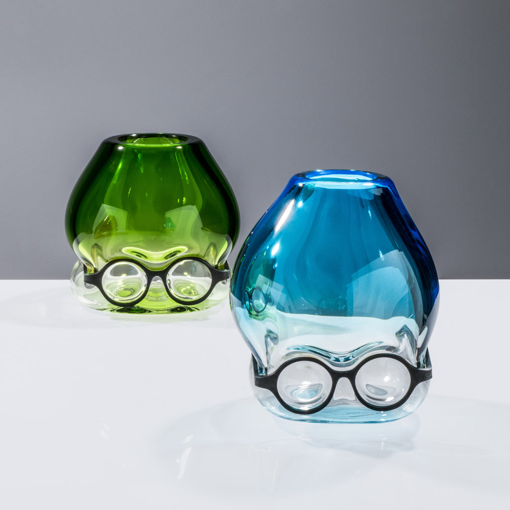 Venini Where Are My Glasses - Under Vase by Ron Arad Aquamarine Green Group