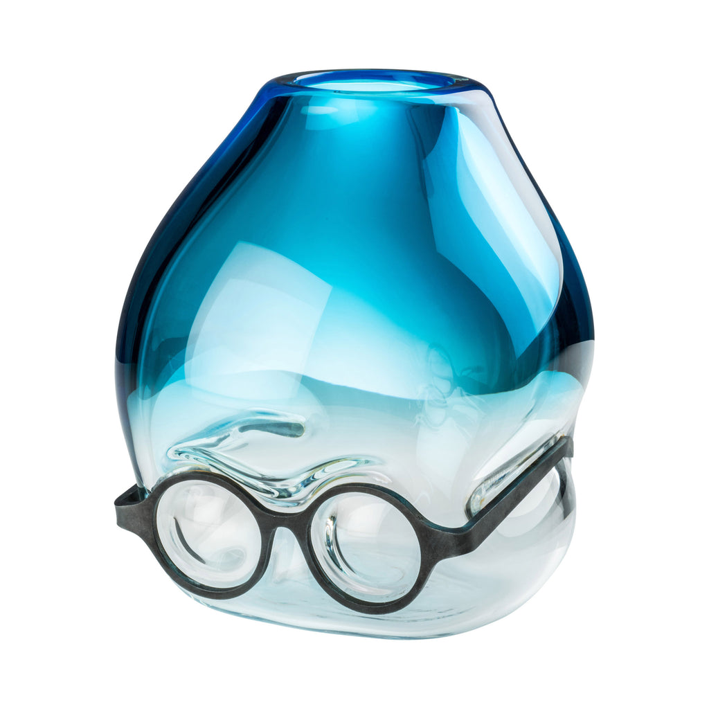 Venini Where Are My Glasses - Under Vase by Ron Arad Aquamarine